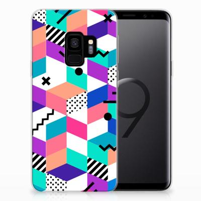 Samsung Galaxy S9 | TPU Hoesje | Blokken Kleurrijk