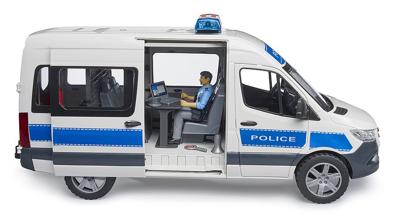 bruder Mercedes-Benz Sprinter politiebus met licht en geluid modelvoertuig