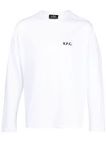 A.P.C. sweat à logo imprimé - Blanc