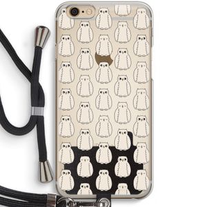 Uilen: iPhone 6 / 6S Transparant Hoesje met koord