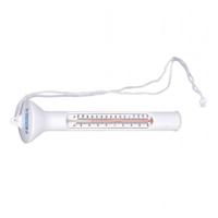 Zwembad water thermometer - wit - drijvend - kunststof - 19 cm