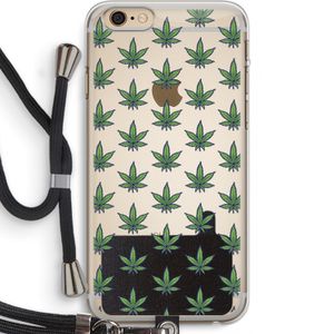 Weed: iPhone 6 PLUS / 6S PLUS Transparant Hoesje met koord