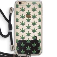 Weed: iPhone 6 PLUS / 6S PLUS Transparant Hoesje met koord