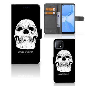 Telefoonhoesje met Naam OPPO A73 5G Skull Eyes