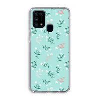 Small white flowers: Samsung Galaxy M31 Transparant Hoesje