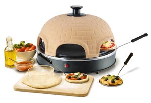 Emerio PO-110450 pizzamaker en -oven 6 pizza('s) 1200 W Oranje, Terracotta