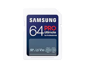 Samsung PRO Ultimate SDXC 64GB UHS-I V30 met kaartlezer