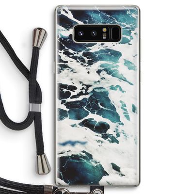 Golven: Samsung Galaxy Note 8 Transparant Hoesje met koord
