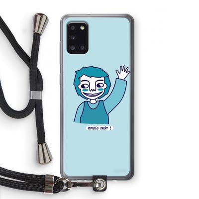 Zwaai: Samsung Galaxy A31 Transparant Hoesje met koord
