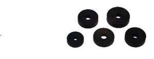 Kirchhoff Klepschijfpakking-assortiment, rubber, 12x3x3/15x4,5x3/15x4x4/15x4,5x4/17x4,5x4mm voor bovenste deel (5x1) - 98697250