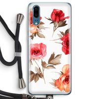 Roosjes: Huawei P20 Transparant Hoesje met koord