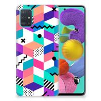 Samsung Galaxy A51 | TPU Hoesje | Blokken Kleurrijk Samsung Galaxy A51 | TPU Hoesje | Blokken Kleurrijk