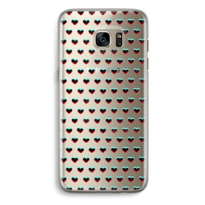 Hartjes: Samsung Galaxy S7 Edge Transparant Hoesje