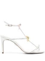 René Caovilla Caterina 100mm rhinestone-embellished sandals - Blanc - thumbnail