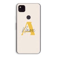 Amber Script: Google Pixel 4a 5G Transparant Hoesje