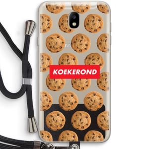 Koekerond: Samsung Galaxy J7 (2017) Transparant Hoesje met koord