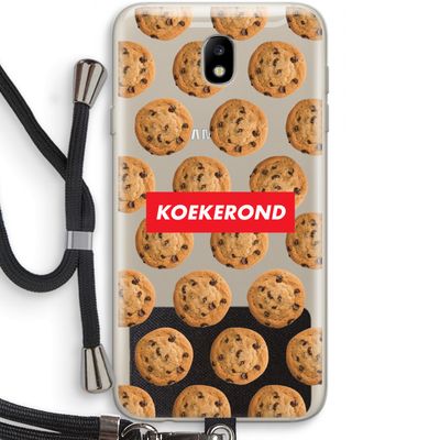 Koekerond: Samsung Galaxy J7 (2017) Transparant Hoesje met koord