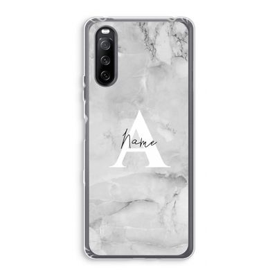 Ivory Marble: Sony Xperia 10 III Transparant Hoesje