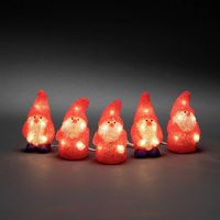 Konstsmide 6240-103 Acryl figuur Energielabel: G (A - G) Kerstman Warmwit LED Rood - thumbnail