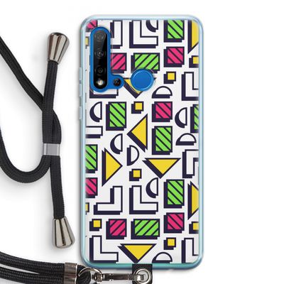 8-bit N°4: Huawei P20 Lite (2019) Transparant Hoesje met koord