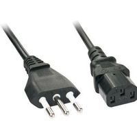 Lindy 30413 2m CEI 23-16 C13 coupler Zwart electriciteitssnoer