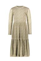 Like Flo winter mesh midi jurk meisjes - zand - Mae - AOP