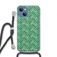 Moroccan tiles 2: iPhone 13 mini Transparant Hoesje met koord
