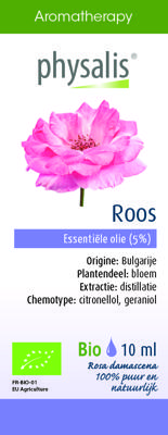 Physalis Aromatherapy Essentiële Oliën Roos Olie 10ml