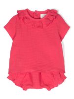 TEDDY & MINOU ensemble t-shirt-short en coton biologique - Rose