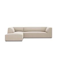 Windsor & Co Sao Hoekbank met Chaise Longue Links - 4-zits - Velvet - Beige