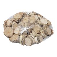 Decoratie boomschijven/boomschijfjes - hout - 500 gram