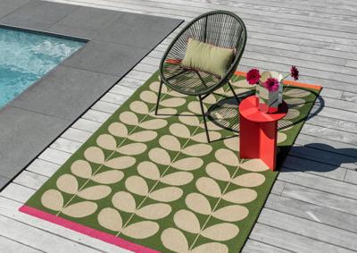 Orla Kiely - Vloerkleed Solid Stem Basil Outdoor -