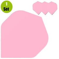 Lena Poly Plain Dartflights - Fluor Roze
