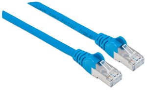 Intellinet 735865 RJ45 Netwerkkabel, patchkabel CAT 6 S/FTP 15.00 m Blauw Vergulde steekcontacten 1 stuk(s)