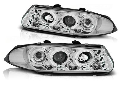 Tuning-Tec Koplampen dual halo rims ROVER 200 11 95-01 00 ANGEL EYES CHROOM Tuning-Tec Koplampen dual halo rims ROVER 200 11 95-01 00 ANGEL EYES CHROOM