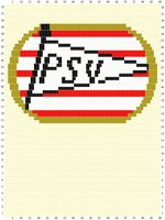 Sunarts doe het zelf pakket model Logo PSV 90 x 210 cm artikelnummer D289