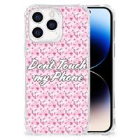 iPhone 14 Pro Anti Shock Case Flowers Pink DTMP