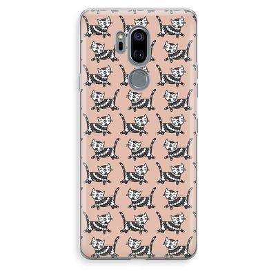 Zwarte poes: LG G7 Thinq Transparant Hoesje