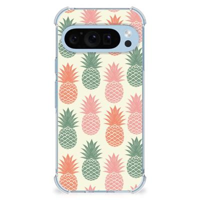 Google Pixel 9 | 9 Pro Beschermhoes Ananas Google Pixel 9 | 9 Pro Beschermhoes Ananas