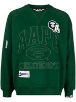 AAPE BY *A BATHING APE® sweat en jersey à logo brodé - Vert