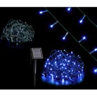 Kerstverlichting - solar - 200 blauwe LEDs - 10 m - solar lichtsnoer - kerstversiering