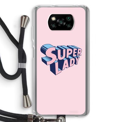 Superlady: Xiaomi Poco X3 NFC Transparant Hoesje met koord
