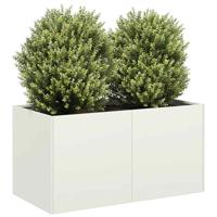 Plantenbak 80x40x40 cm koudgewalst staal wit Plantenbak 80x40x40 cm koudgewalst staal wit