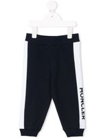 Moncler Enfant pantalon de jogging colour block - Bleu - thumbnail