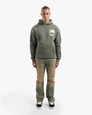 Croyez Slopes Hoodie Heren Donkergroen - Maat L - Kleur: Donkergroen | Soccerfanshop