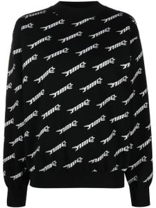 AMBUSH sweat en laine mélangée à logo imprimé - Noir