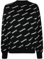 AMBUSH sweat en laine mélangée à logo imprimé - Noir