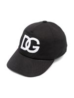 Dolce & Gabbana Kids casquette à logo brodé - Noir - thumbnail