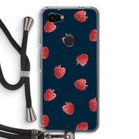Framboosjes: Pixel 3a Transparant Hoesje met koord