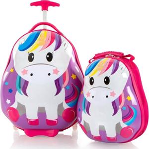 Heys Travel Tots Set Rugzak + Kinderkoffer - Unicorn